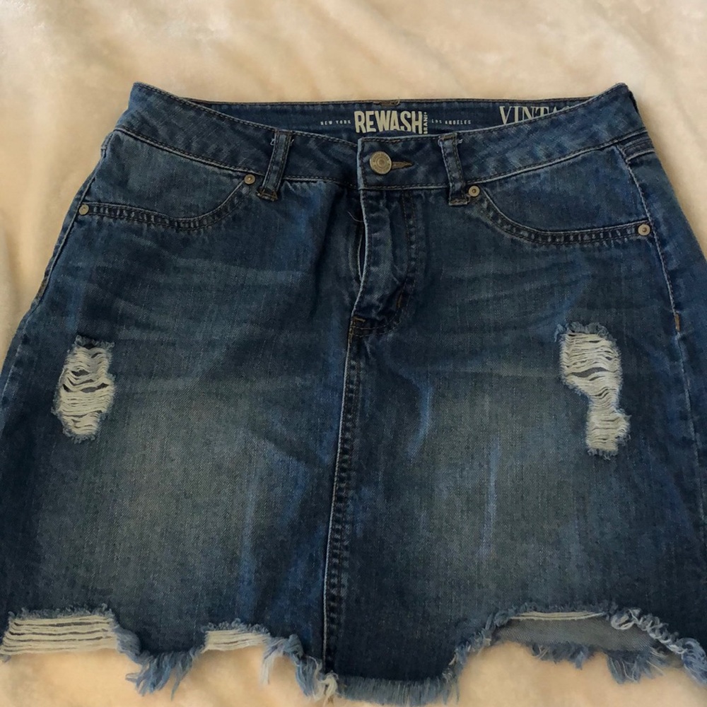 Rewash jean skirt
